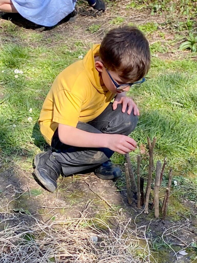 Young forest schoolers embrace nature