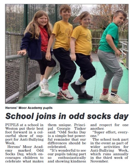 Herons’ Moor Academy in the Weston Mercury